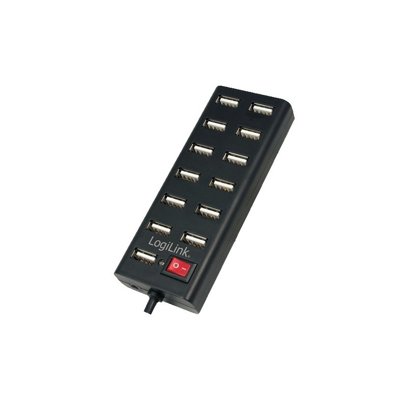 LogiLink UA0126, USB 2.0, 480 Mbits, Noir, Statut, 0,75 m, CE, RoHS