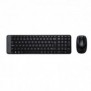 Logitech MK220, Mini, Sans fil, RF sans fil, QWERTY, Noir, Souris incluse