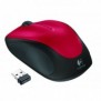 Logitech 910-002496, Ambidextre, Optique, RF sans fil, Rouge