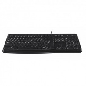Logitech Keyboard K120 for Business, Taille réelle 100 %, Avec fil, USB, QWERTY, Noir
