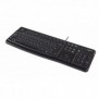 Logitech Keyboard K120 for Business, Taille réelle 100 %, Avec fil, USB, QWERTY, Noir