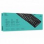 Logitech Keyboard K120 for Business, Taille réelle 100 %, Avec fil, USB, QWERTY, Noir