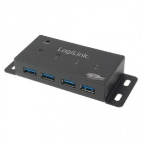 LogiLink UA0149, USB 3.2 Gen 1 3.1 Gen 1 Type-A, 5000 Mbits, Gris, 230 V, 3,5 A