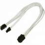 Nanoxia NXP683EW, 0,3 m, PCI-E 6+2 pin, PCI-E 6-pin, Mâle, Femelle, Droit