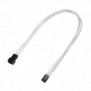 Nanoxia NX3PV3EW, 0,3 m, Molex 3-pin, Molex 3-pin, Mâle, Femelle, Blanc