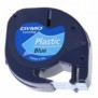 Dymo S0721650, Noir sur bleu, Polyester, Belgique, DYMO, LetraTag 100T, LetraTag 100H, 1,2 cm