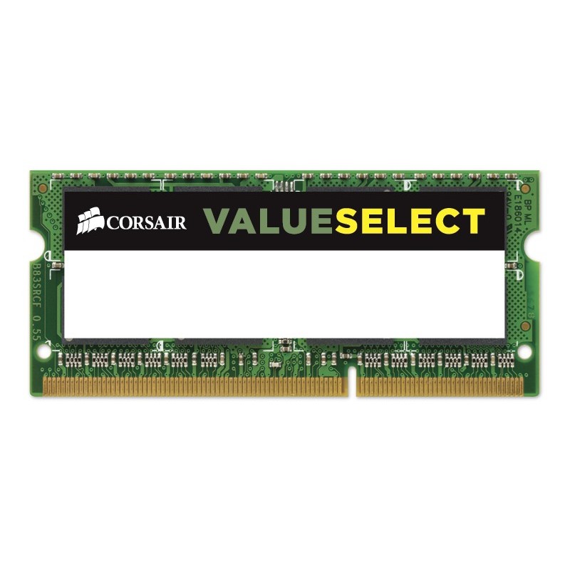 Corsair 4GB, DDR3L, 1600MHz, 4 Go, 1 x 4 Go, DDR3, 1600 MHz, 204-pin SO-DIMM, Vert