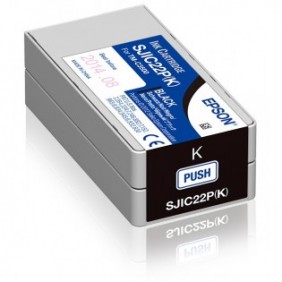 Epson SJIC22P: Ink cartridge for ColorWorks C3500 , Noir, Encre à pigments, 1 pièce