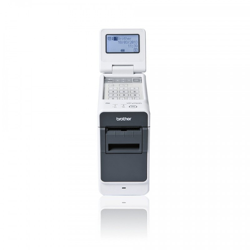 Brother TD-2130N imprimante d'étiquettes, Thermique directe, 300 x 300 DPI, 152,4 mmsec, Avec fil, Noir, Gris