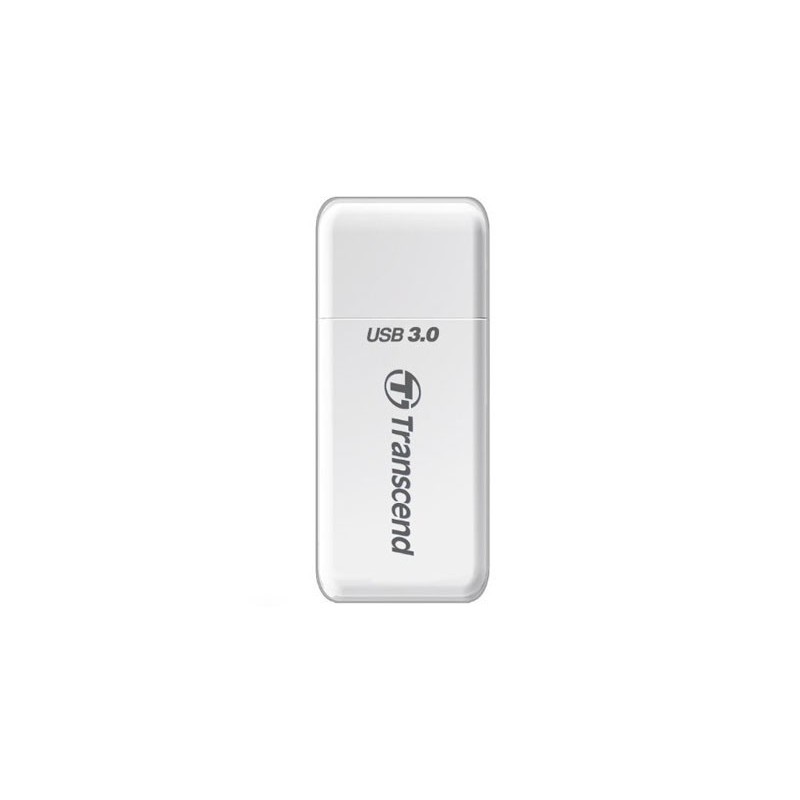 Transcend TS-RDF5W, MicroSDHC, MicroSDXC, SDHC, SDXC, Blanc, CEFCCBSMIKCRCMEAC, USB 3.2 Gen 1 3.1 Gen 1 Type-A, 100 mm, 12 mm
