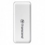 Transcend TS-RDF5W, MicroSDHC, MicroSDXC, SDHC, SDXC, Blanc, CEFCCBSMIKCRCMEAC, USB 3.2 Gen 1 3.1 Gen 1 Type-A, 100 mm, 12 mm