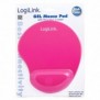 LogiLink ID0027P, Rose, Monochromatique, mousse, Gel, Caoutchouc, Repose-poignets