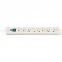Brennenstuhl BN-1952280100, 3 m, Blanc, Plastique, 8 sortie CA, 490 mm, Blanc