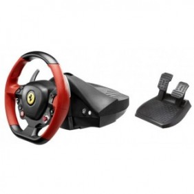 ThrustMaster Ferrari 458 Spider, Volant + pédales, Xbox One, Croix directionnelle, Avec fil, Noir, Rouge, 370 mm