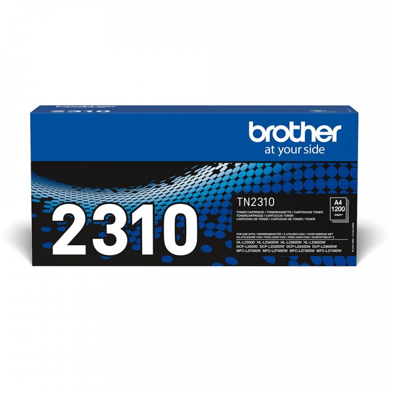 Brother TN-2310 - Cartouche de toner originale – Noir, 1200 pages, Noir, 1 pièce