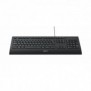 Logitech K280E Pro f Business, Taille réelle 100 %, Avec fil, USB, QWERTY, Noir
