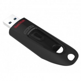 SanDisk Ultra, 128 Go, USB Type-A, 3.2 Gen 1 3.1 Gen 1, 100 Mos, Slide, Noir