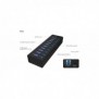 ICY BOX IB-AC6110, USB 3.2 Gen 1 3.1 Gen 1 Type-B, USB 3.2 Gen 1 3.1 Gen 1 Type-A, 5000 Mbits, Noir, Aluminium, Chine
