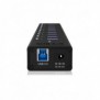 ICY BOX IB-AC6110, USB 3.2 Gen 1 3.1 Gen 1 Type-B, USB 3.2 Gen 1 3.1 Gen 1 Type-A, 5000 Mbits, Noir, Aluminium, Chine