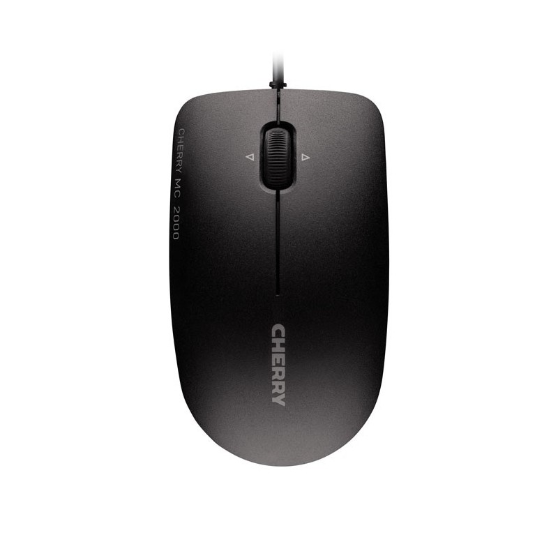 Cherry MC 2000 Souris filaire, molette multi directionnelle, noir, USB, Ambidextre, IR LED, USB Type-A, 1600 DPI, Noir
