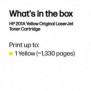 HP 201A toner LaserJet Jaune authentique, 1330 pages, Jaune, 1 pièce
