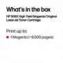 HP 508X toner LaserJet Magenta grande capacité authentique, 9500 pages, Magenta, 1 pièce