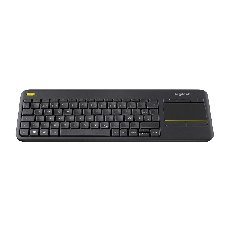 Logitech K400 Plus, Sans fil, RF sans fil, QWERTZ, Noir