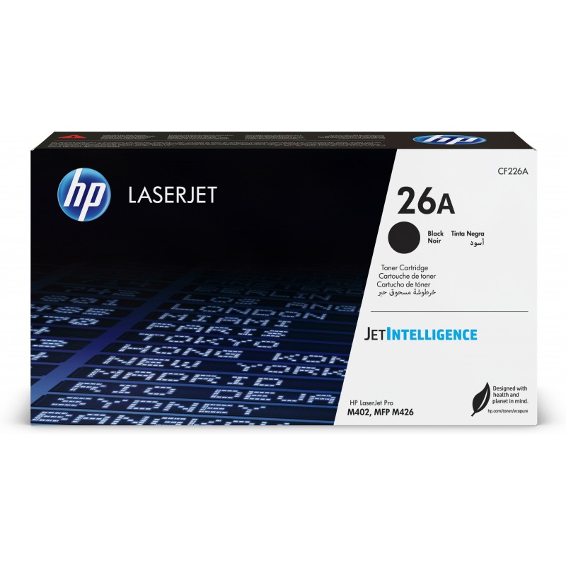 HP 26A toner LaserJet noir authentique, 3100 pages, Noir, 1 pièce
