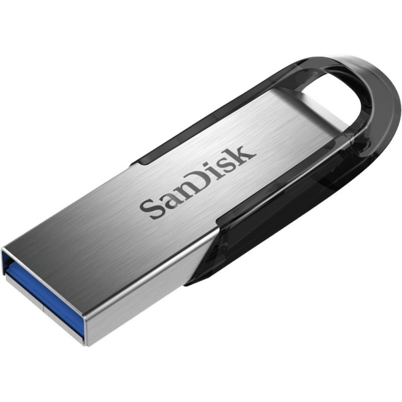 SanDisk ULTRA FLAIR, 64 Go, USB Type-A, 3.2 Gen 1 3.1 Gen 1, 150 Mos, Sans capuchon, Noir, Argent