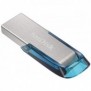 SanDisk Ultra Flair, 64 Go, USB Type-A, 3.2 Gen 1 3.1 Gen 1, 150 Mos, Sans capuchon, Bleu, Argent