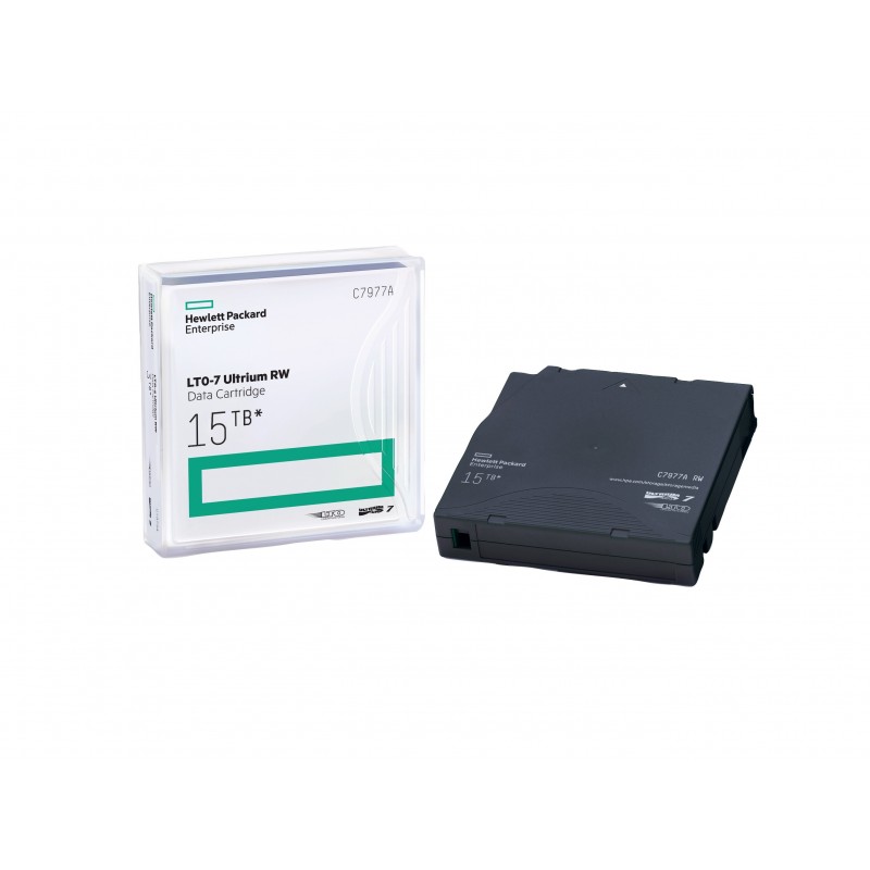 HPE LTO-7 Ultrium 15TB RW Data Cartridge, Bande de données vierge, LTO, 15 To, 30 année, Bleu, 700 Mos