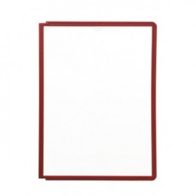 Durable PLAQUE-POCHETTES SHERPAVARIO A4, Cadre, Rouge, Polypropylène , A4