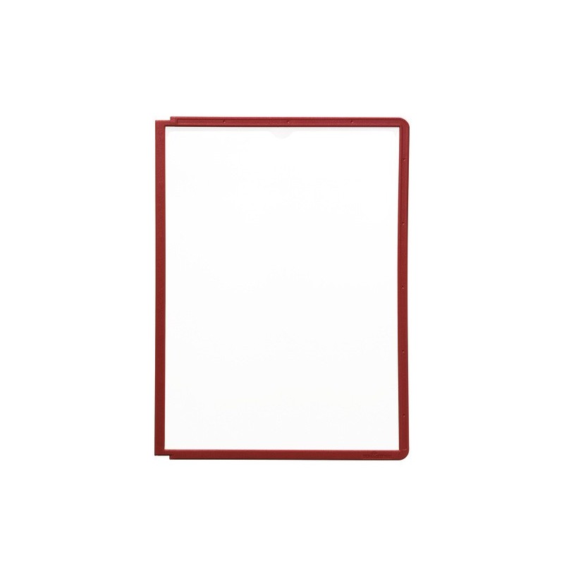 Durable PLAQUE-POCHETTES SHERPAVARIO A4, Cadre, Rouge, Polypropylène , A4