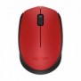 Logitech M171, Ambidextre, Optique, RF sans fil, 1000 DPI, Rouge