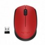 Logitech M171, Ambidextre, Optique, RF sans fil, 1000 DPI, Rouge