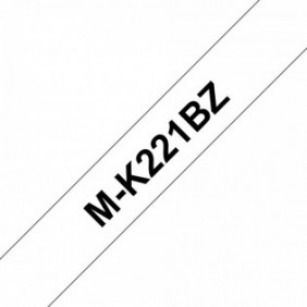 Brother M-K221BZ, Noir sur blanc, M, Noir, Transfert thermique, Brother, PT-M95, PT-90
