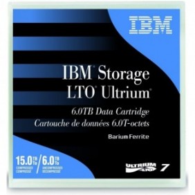 IBM LTO Ultrium 7 Data Cartridge, Bande de données vierge, LTO, 6 To, 15 To, 2,5:1, Noir, Bleu
