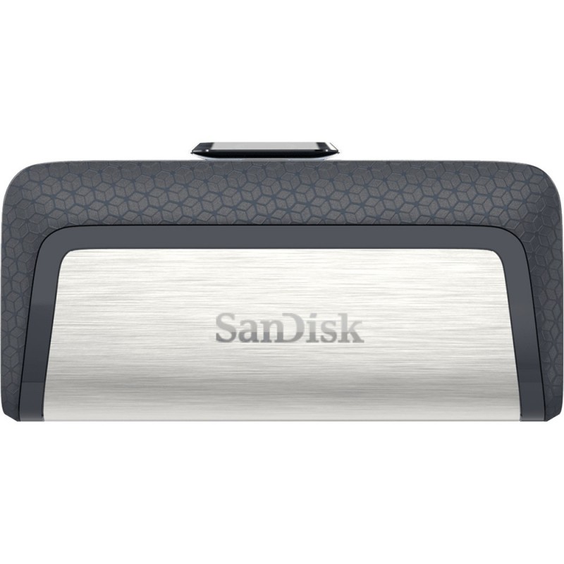 SanDisk Ultra Dual Drive USB Type-C, 128 Go, USB Type-A  USB Type-C, 3.2 Gen 1 3.1 Gen 1, Slide, 9,1 g, Noir, Argent