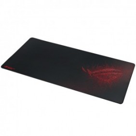 ASUS ROG Sheath, Noir, Rouge, Image, Vêtement, Caoutchouc, Base antidérapante, Tapis de souris de jeu