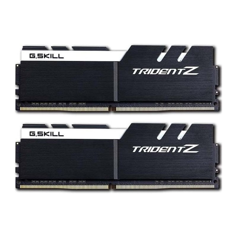 G.Skill 32GB DDR4-3200, 32 Go, 2 x 16 Go, DDR4, 3200 MHz, 288-pin DIMM, Noir, Or, Blanc