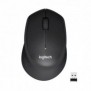 Logitech M330 SILENT PLUS, Droitier, Mécanique, RF sans fil, 1000 DPI, Noir