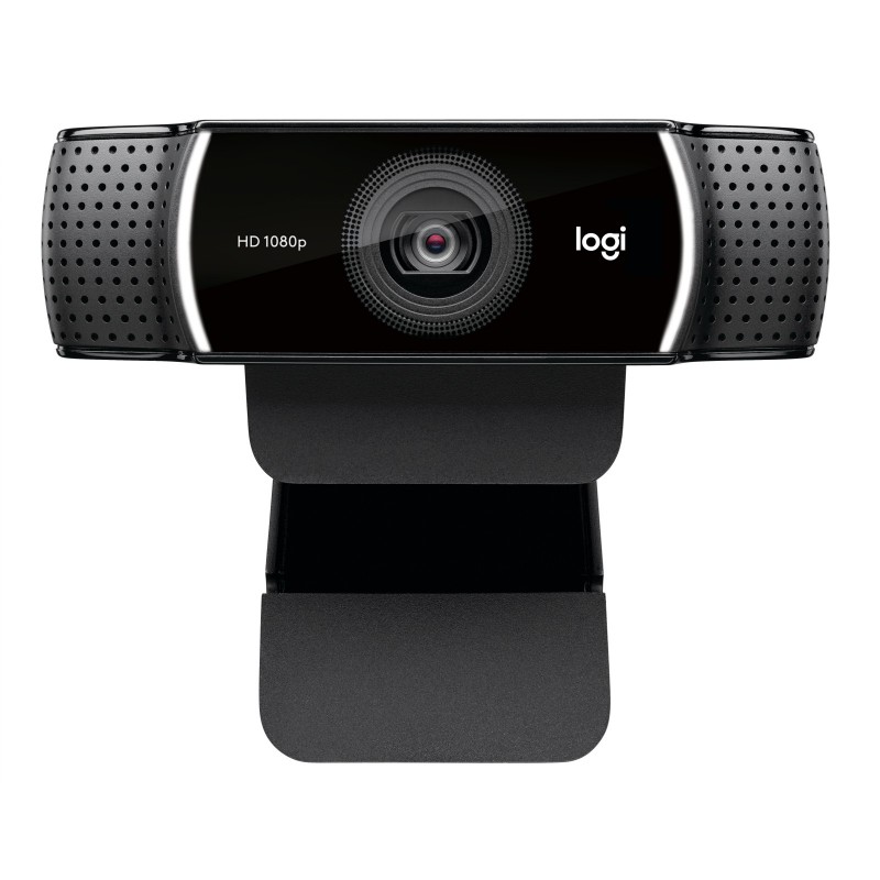 Logitech C922 Pro Stream Webcam, 1920 x 1080 pixels, Full HD, 60 ips, 1280x720@60fps, 1920x1080@30fps, 720p, 1080p, H.264