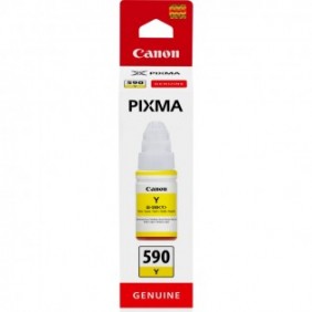 Canon Bouteille d'encre jaune GI-590, Canon, Jaune, 70 ml, Japon, 1 pièce