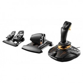 ThrustMaster T.16000M FCS Flight Pack, Joystick, MAC, PC, Croix directionnelle, AnalogiqueNumérique, Avec fil, USB