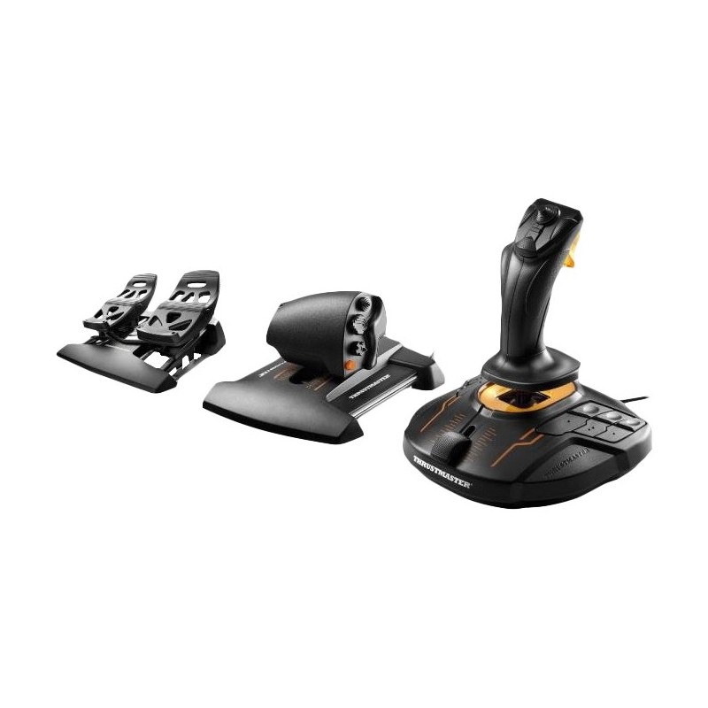 ThrustMaster T.16000M FCS Flight Pack, Joystick, MAC, PC, Croix directionnelle, AnalogiqueNumérique, Avec fil, USB