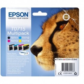 Epson Multipack "Guépard"  - Encres DURABrite Ultra N, C, M, J, Rendement standard, 7,4 ml, 5,5 ml, 1 pièce, Multi pack