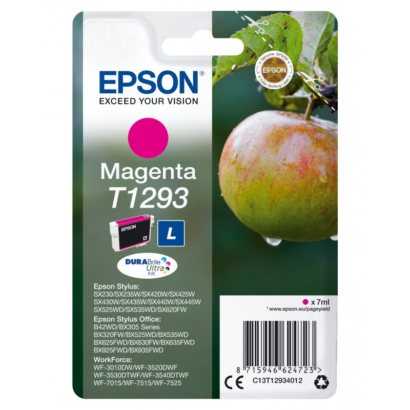 Epson Apple Cartouche "Pomme" - Encre DURABrite Ultra M, Encre à pigments, 7 ml, 378 pages, 1 pièce