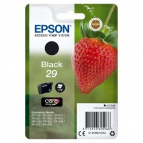Epson Strawberry Cartouche "Fraise" 29 - Encre Claria Home N, Rendement standard, Noir, Encre à pigments, 5,3 ml, 1 pièce, 175 pages