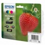 Epson Strawberry Multipack "Fraise" 29XL - Encre Claria Home N,C,M,J, Rendement élevé , Noir, Cyan, Magenta, Jaune, 11,3 ml, 6,4 ml, 1 pièce, 470 pages