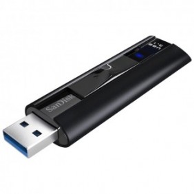SanDisk Extreme Pro, 128 Go, USB Type-A, 3.2 Gen 1 3.1 Gen 1, 420 Mos, Slide, Noir
